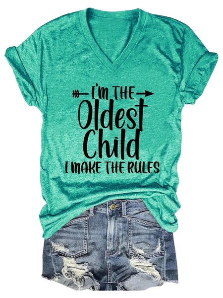 

I'm The Oldest Child I Make The Rules Men's T-shirt, Green, T-shirts