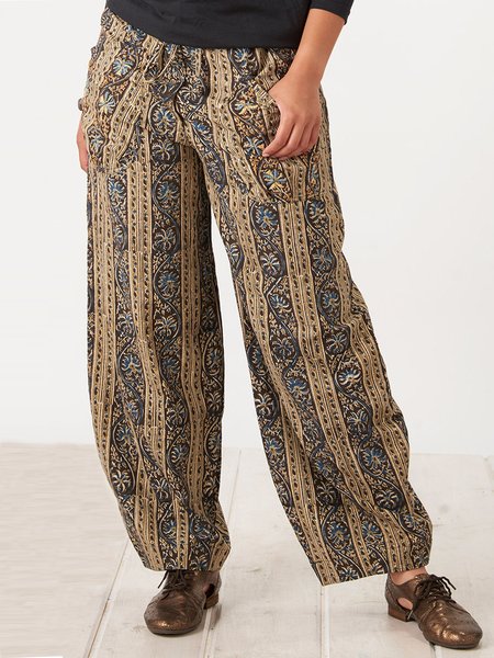 

Ethnic Loosen Pants, Khaki, Pants
