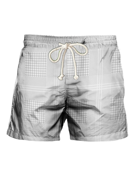 

Stripe Plaid Plover Hawaii Beach Pants, As picture, Men's shorts