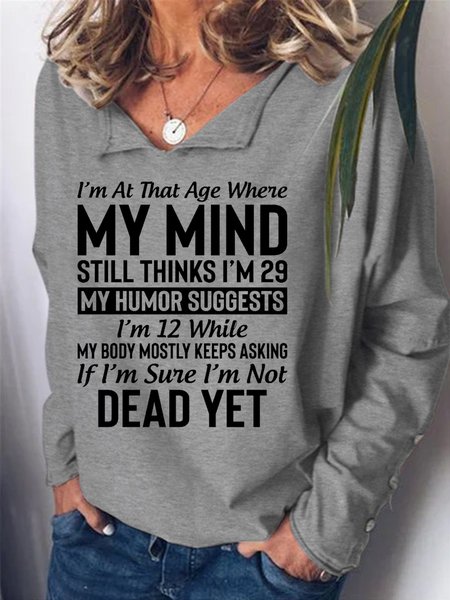 

I'm At That Age Women's Sweatshirt, Gray, Hoodies&Sweatshirts