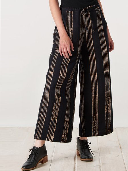 

Ethnic Loosen Pants, Black, Pants