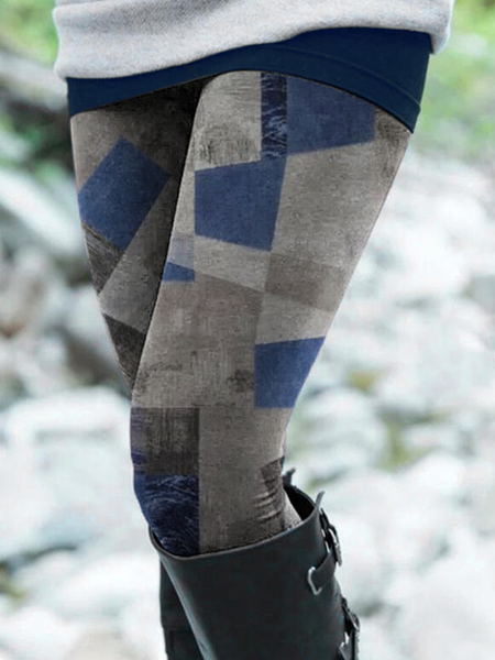 

Skinny Cotton Blends Leggings, Gray, leggings