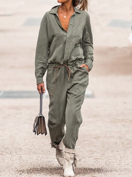

Casual One-Pieces, Army green, Jumpsuits