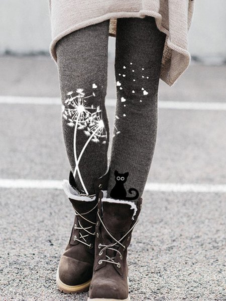 

Skinny Leggings, Black-grey, Leggings