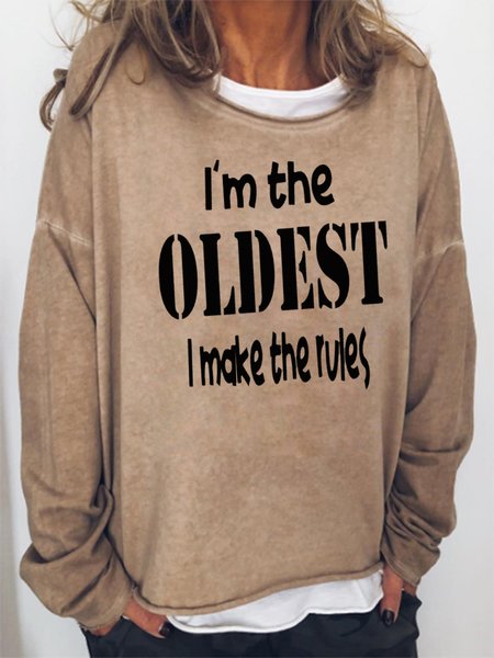 

I'm The Oldest Sweatshirts, Khaki, Hoodies&Sweatshirts