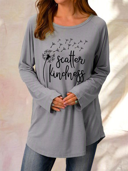 

Scatter Kindness Dandelion Casual Dresses, Gray, Dresses