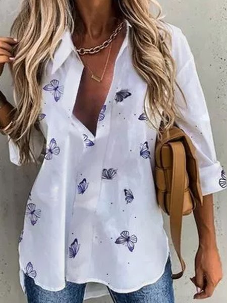 

Shirt Collar Vintage Shirts & Blouses, White, Shirts & Blouses