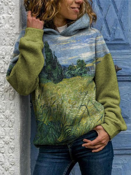 

Casual Hooded Sweatshirt, Multicolor, Hoodies&Sweatshirts