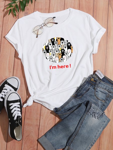 

Regular Fit Casual Shirts & Tops, White, T-shirts