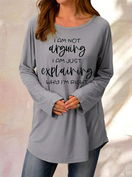 

I Am Not Arguing Explaining Why I M Right Regular Fit Basics Dresses, Gray, Hoodies&Sweatshirts