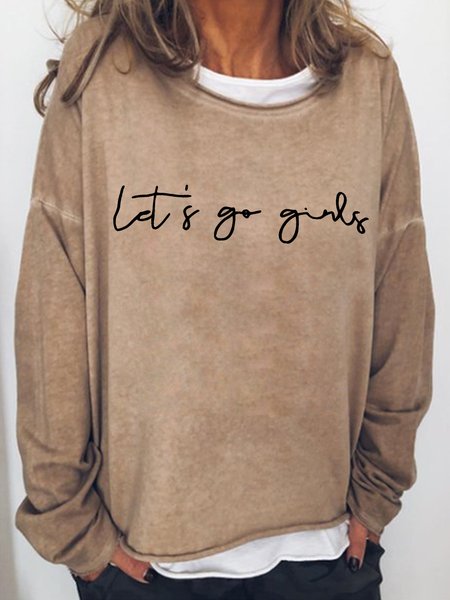 

Let‘s Go Girls Women's Sweatshirt, Light brown, Hoodies&Sweatshirts