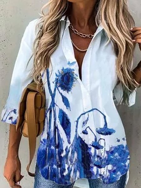 

Loosen Floral Shirts & Blouses, Blue, Shirts & Blouses