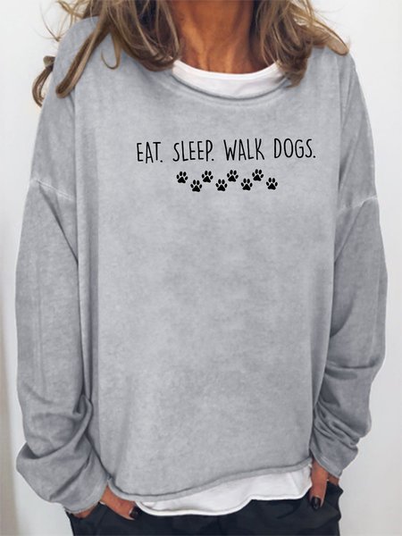 

Eat Sleep Walk Dogs Sweatshirts, Gray, Hoodies&Sweatshirts