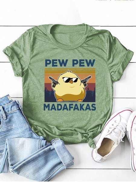 

Animal Casual Shirts & Tops, Green, T-shirts