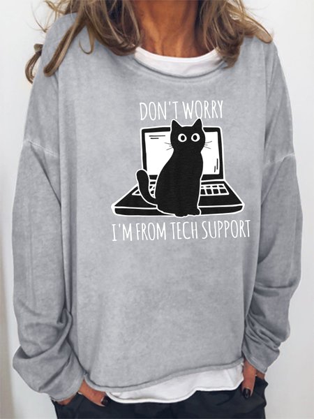 

I'm from tech support CAT Sweatshirts, Gray, Hoodies&Sweatshirts