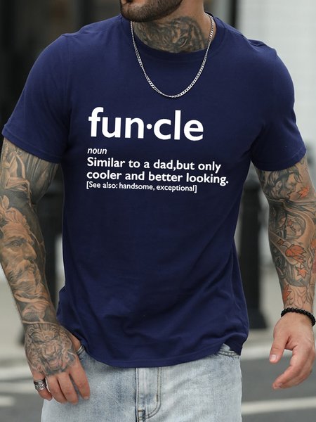 

Funcle Men's T-shirt, Blue, T-shirts