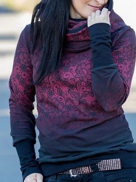 

Regular Fit Vintage Long Sleeve Tops, Multicolor, Long sleeve tops