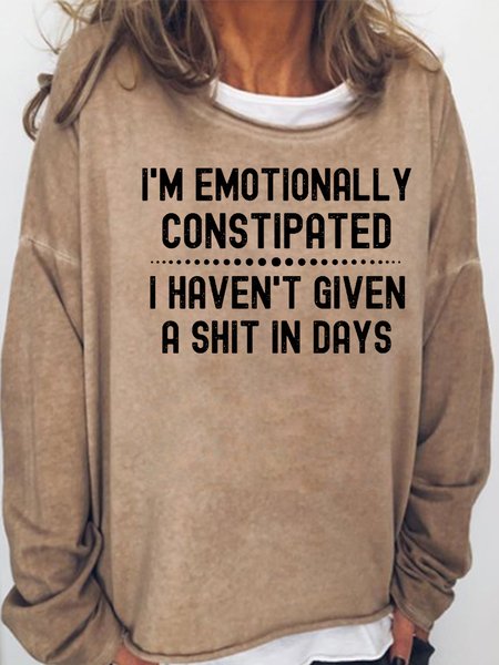 

I’M NOT GETTING OLD I JUST CAN’T REMEMBER STUFF BECAUSE MY BRAIN IS FULL Casual Sweatshirt, Light brown, Hoodies&Sweatshirts