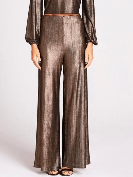 

Spring Plain Loosen Zipper fly Club Party Gorgeous Pants, As picture, Wide Leg Pants