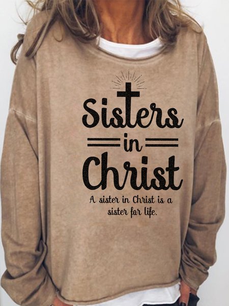 

Sisters in Christ Casual Sweatshirt, Light brown, Hoodies&Sweatshirts