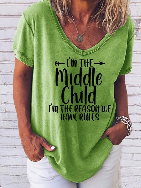 

Middle Tee, Green, T-shirts