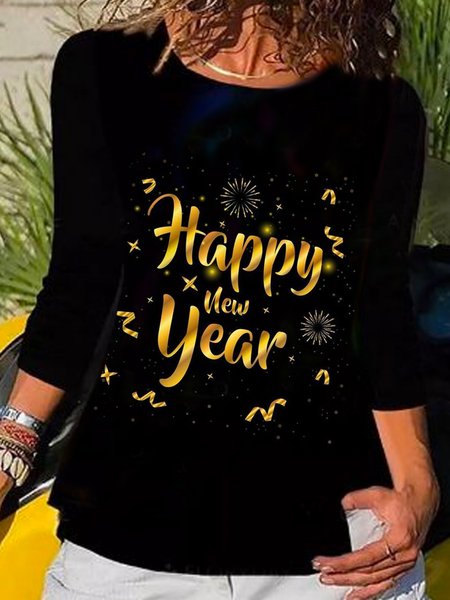 

Happy 2022 new year T-shirt, Black, T-Shirts