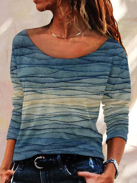 

Super Charged Printed Casaul Shirts & Tops, Blue, Long sleeves