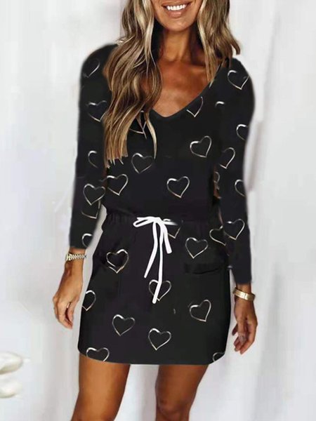 

Allacciato Gonna Casuale, Sogno viola, Mini Dresses
