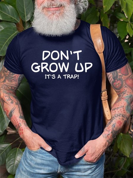 

Don't Grow Up It's A Trap Men's T-shirt, Deep blue, T-shirts