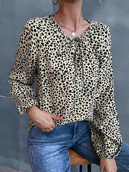 

Vacation Round Neck Shirts & Tops, Khaki, Blouses and Shirts