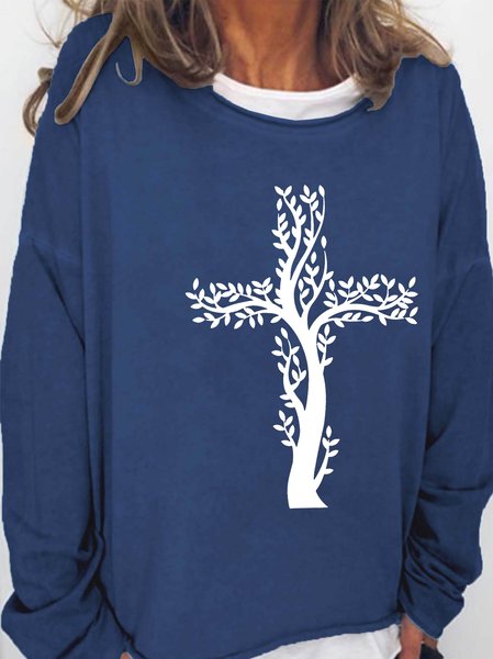 

Cross Tree Women's sweatshirt, Deep blue, Hoodies&Sweatshirts
