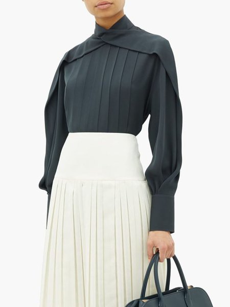 

Statement Cross Front Regular Fit Top, As picture, Tops