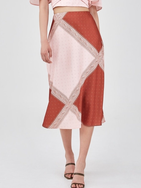 

Spring Simple Daily Household Mid-weight Lightweight Skirts, Pink, Midi Skirts
