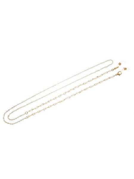 

Elegant Pearl Alloy Glasses Chain, Golden, Accessories