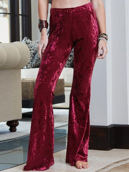

Cotton Blends Regular Fit Pants, Red, Pants