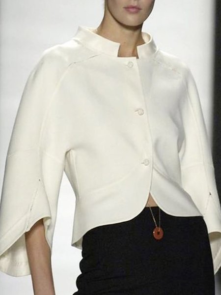 

Daily Simple Elegant Regular Fit Raglan Sleeve Top, White, Blouses and Shirts