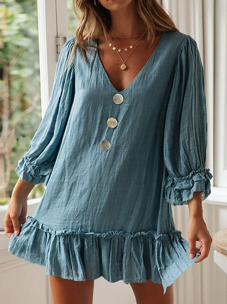 

Casual Dresses, Sky blue, Mini Dresses