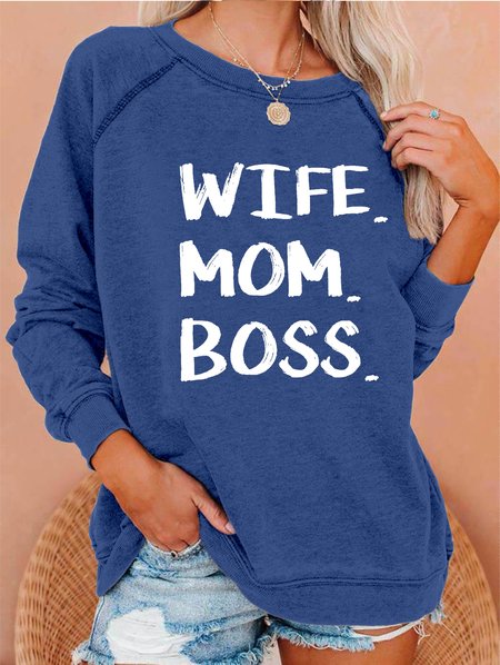 

Wife_Mom_Boss Women's Sweatshirts, Blue, Hoodies&Sweatshirts