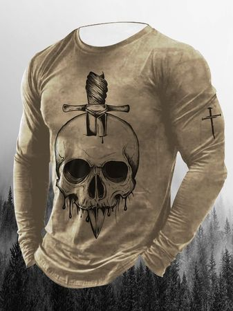 

Digital 3D printed street long-sleeved sports T-shirt, T-shirt