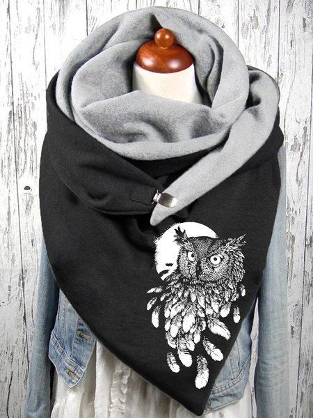 

Owl print Scarves & Shawls, Black, Clearance7