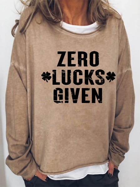 

Zero Lucks Given sweatshirt, Light brown, Hoodies&Sweatshirts