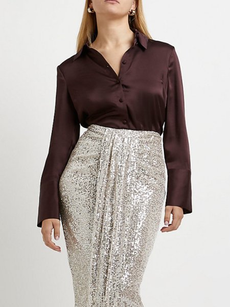 

Casual Shirts & Tops, As picture, Blouses and Shirts