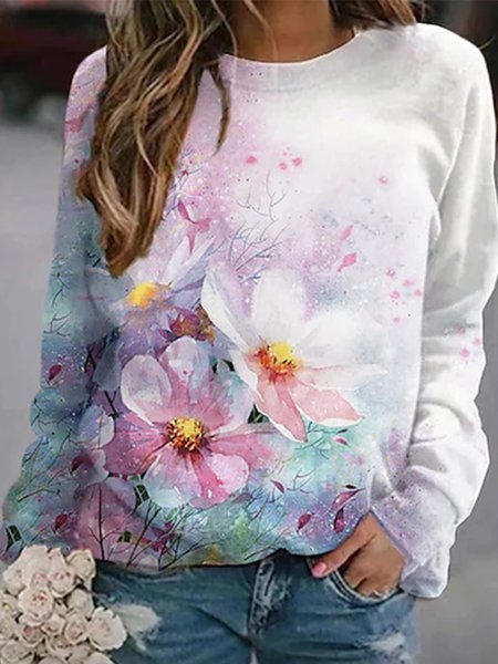 

Loosen Vintage Floral Shirts & Tops, Multicolor, Tops