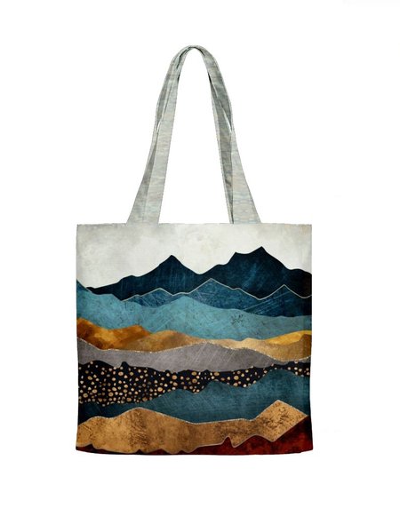 

Personalized Landscape Painting Shopping Bag, As picture, Bags