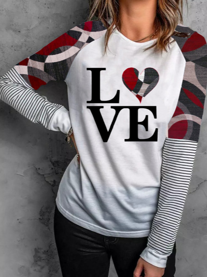 

Casual Regular Fit Raglan Sleeve Grid Shirts & Tops, White, Tops