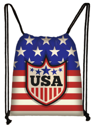 

Classic Flag Drawstring Beach Backpack, 16, Men Bags