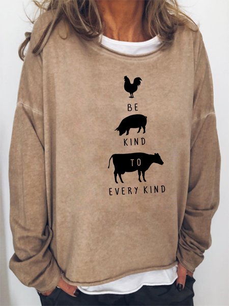 

Be kind to every kind Sweatshirt, Khaki, Hoodies&Sweatshirts