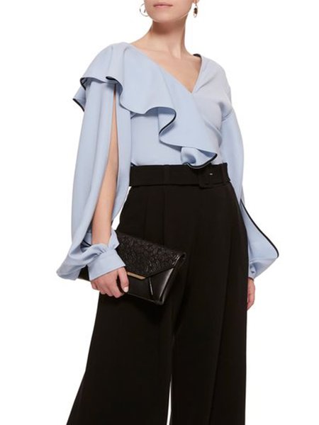 

Elegant Loosen Solid Shirts & Tops, As picture, Blouses and Shirts