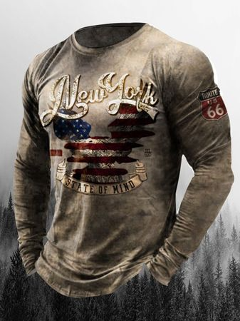 

Digital 3D printed street long-sleeved sports T-shirt, T-shirt