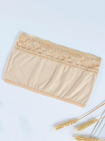 

Plus Anti Light Backing Lace Wrap Chest, Nude, Underwear